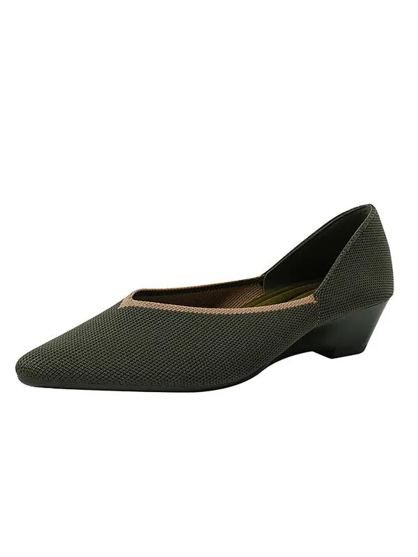 Urban Woven Multi-Color Casual Low Heels Shoes Maxct