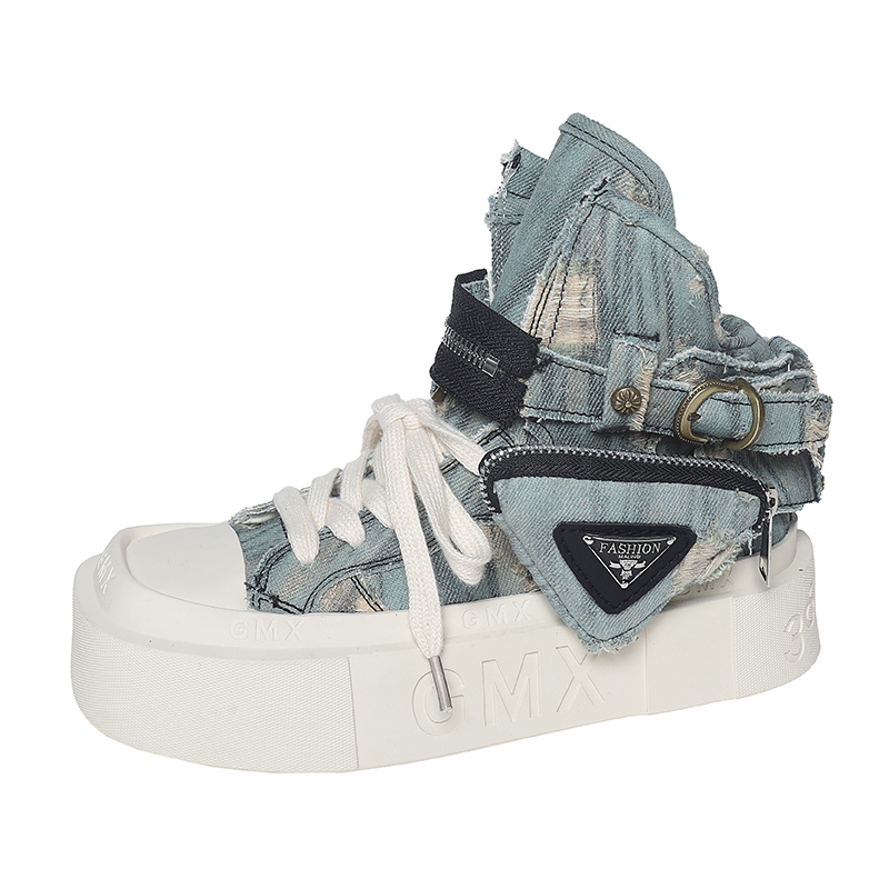 Ankle Boots Denim Platform Luxury for Women