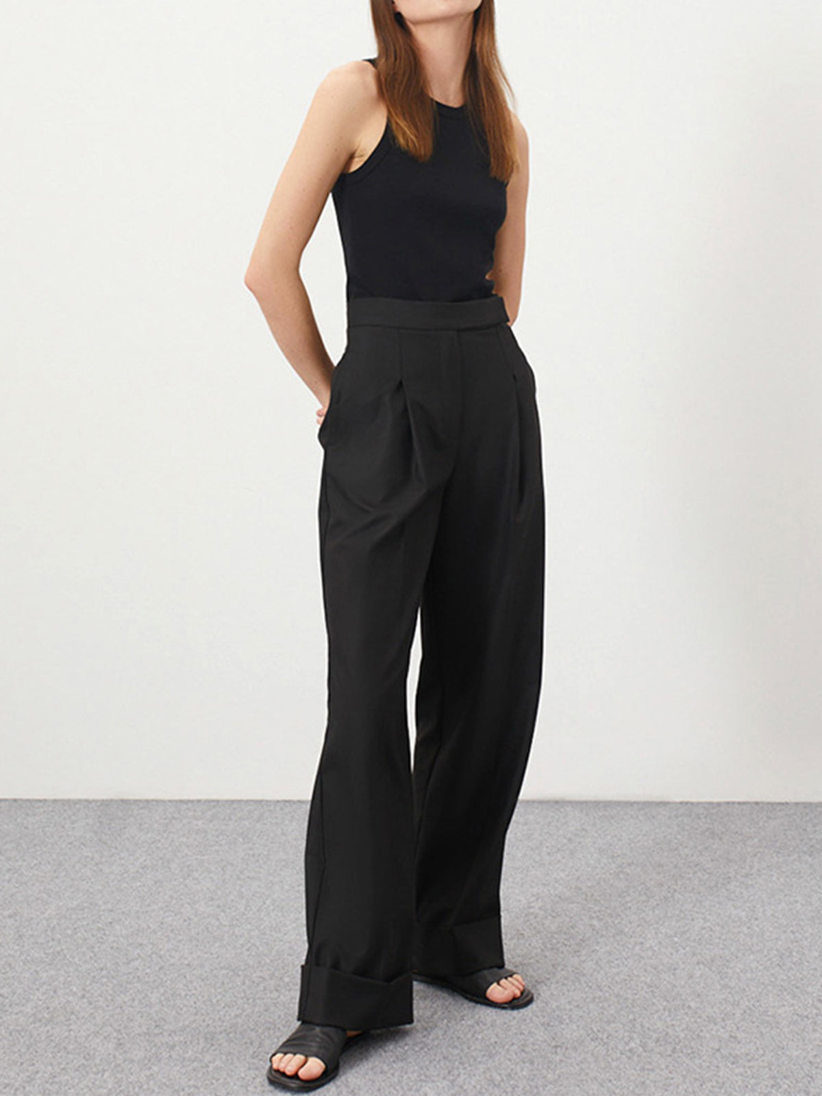 Maxct Nostalgia Pleat Wide Leg Pants
