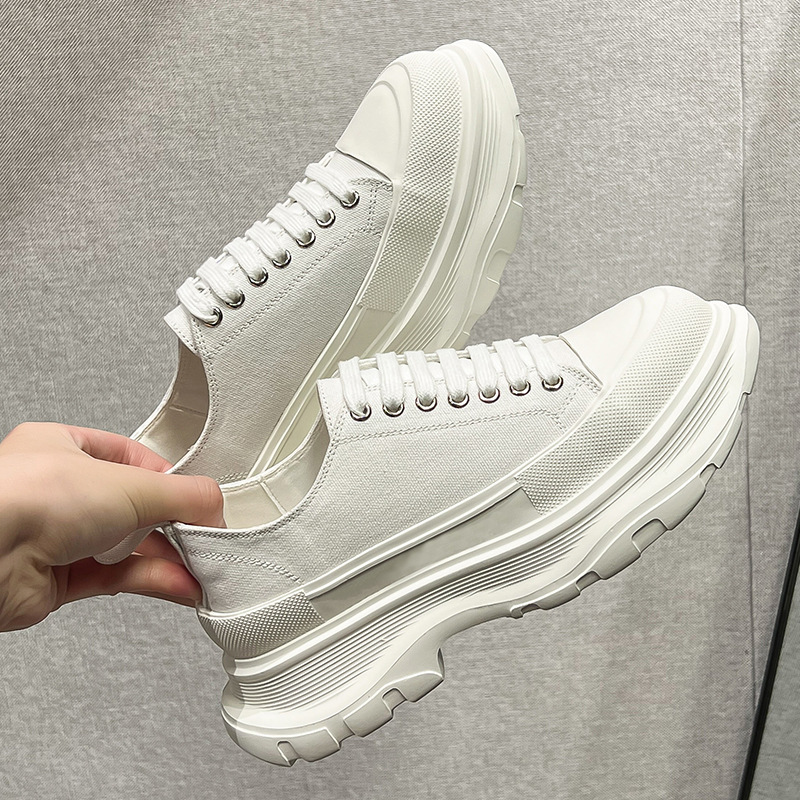5cm Canvas Chunky Sneakers for Women - true-deals-club
