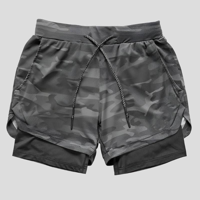 Quick Dry Fitness, Running, Workout Shorts 2 in 1 for Men Maxct