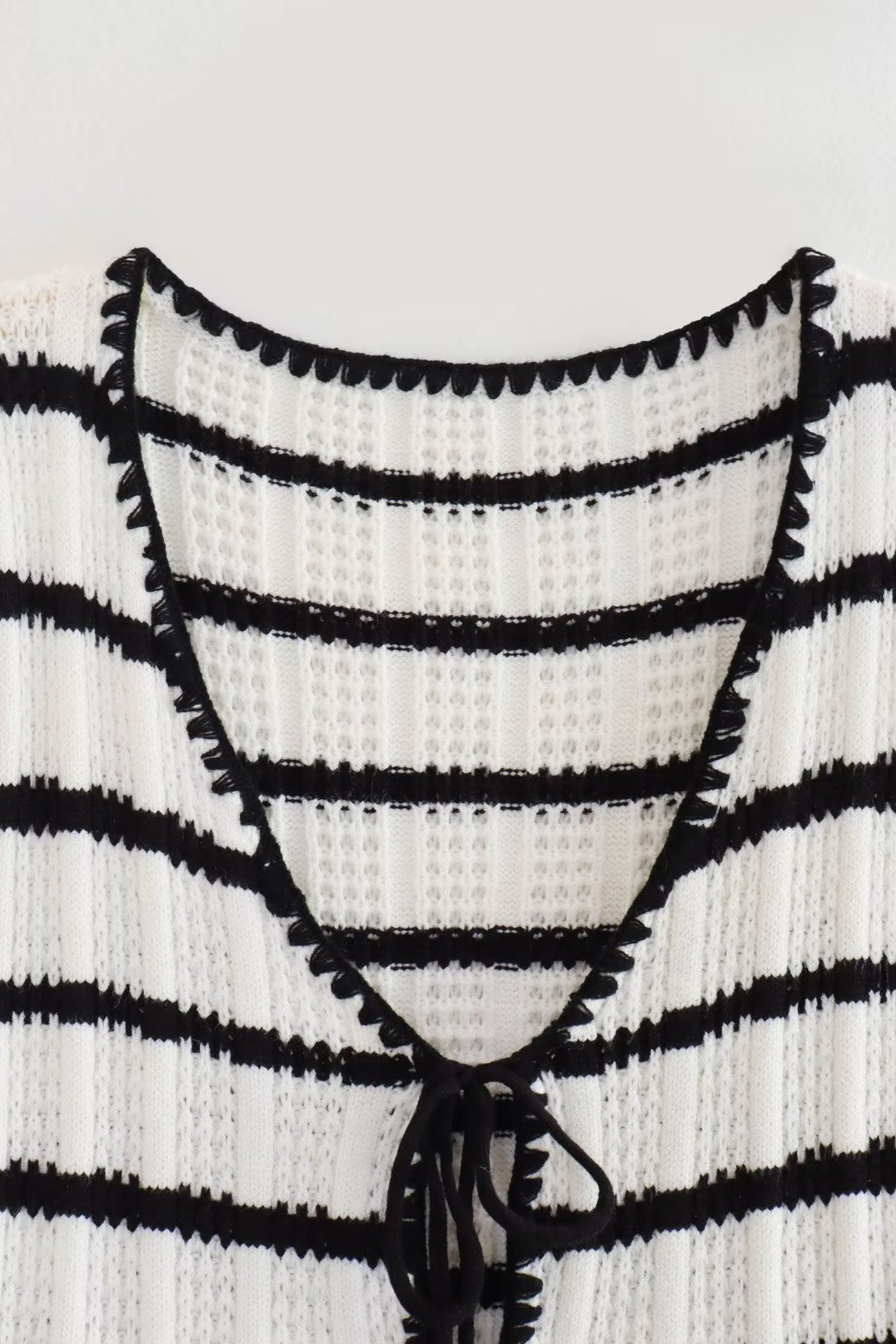 Maxct Striped Knit Tie-up Tank Top Pants Suits