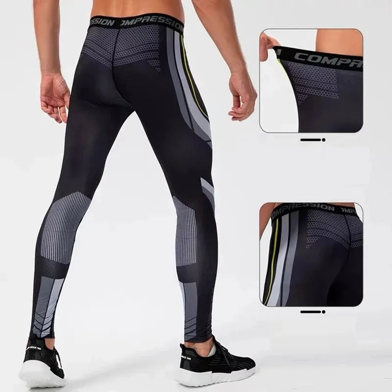 Men's Quick Dry Running Leggings Gym Fitness & Workout Maxct