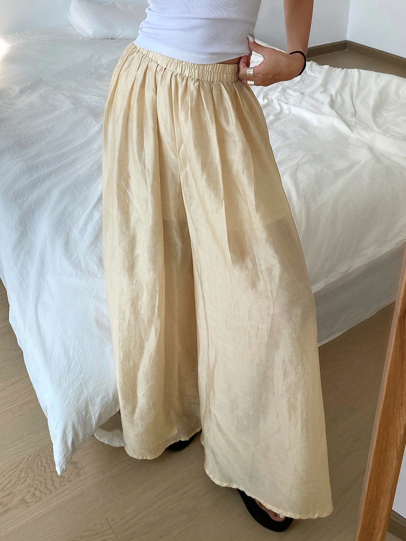 Maxct Spring/Summer Casual Loose Pantskirt Home Clothing
