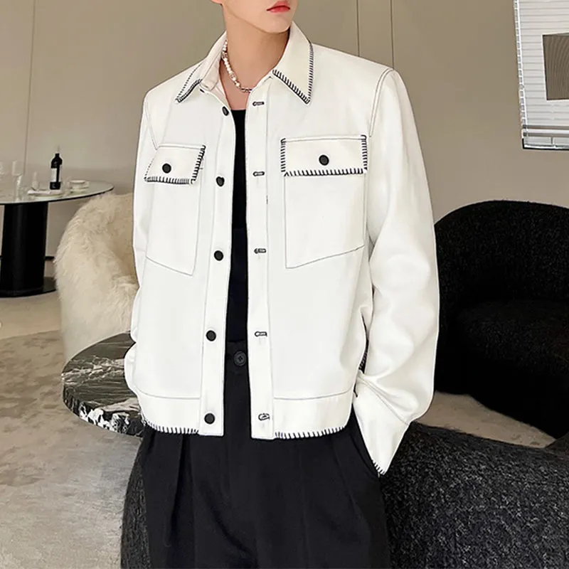 Maxct Topstitched Contrast Design Jackets