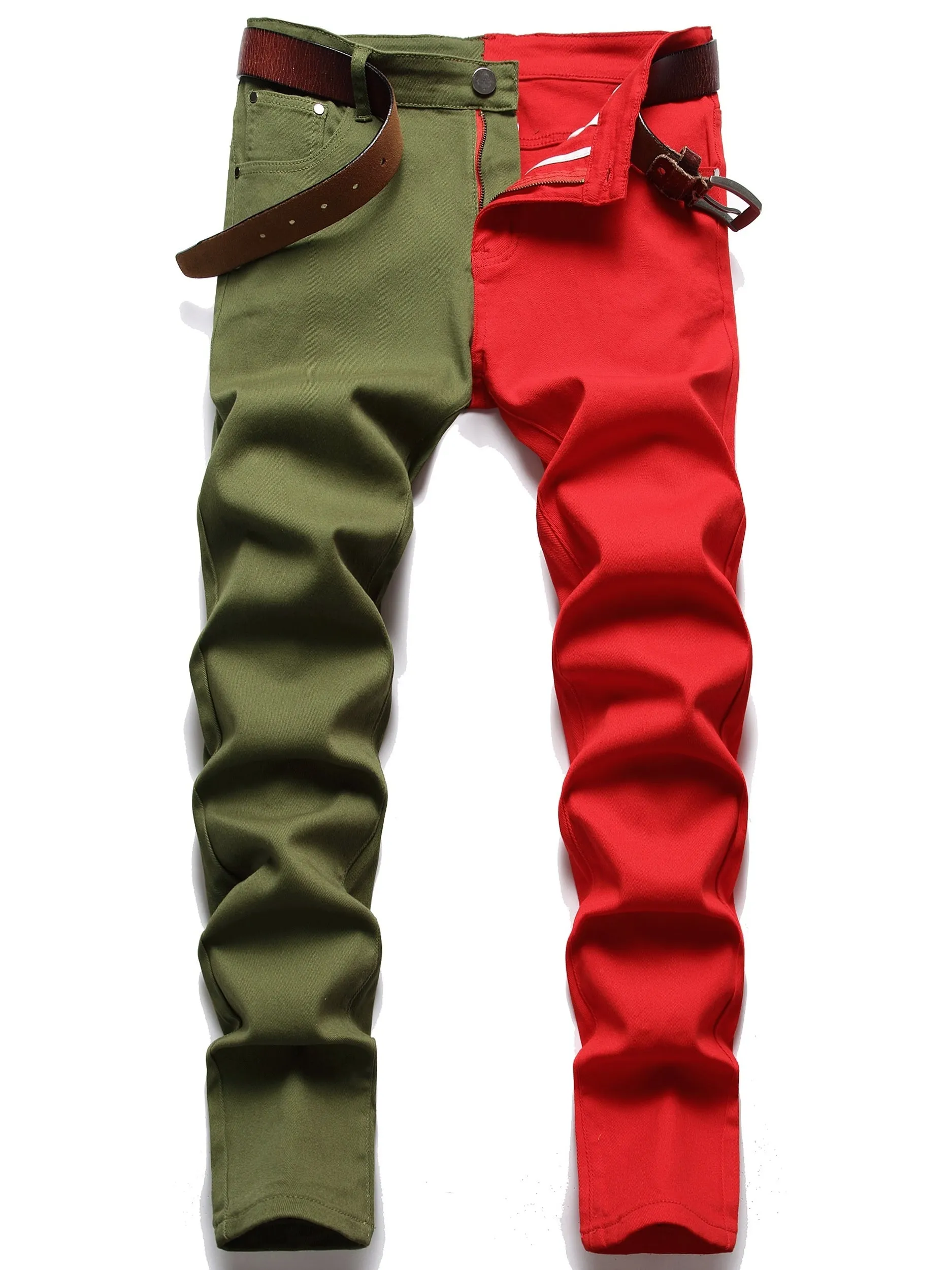 Maxct Men's Slim Straight Fit Jeans Casual Washed Stretch Denim Jeans Best Sellers