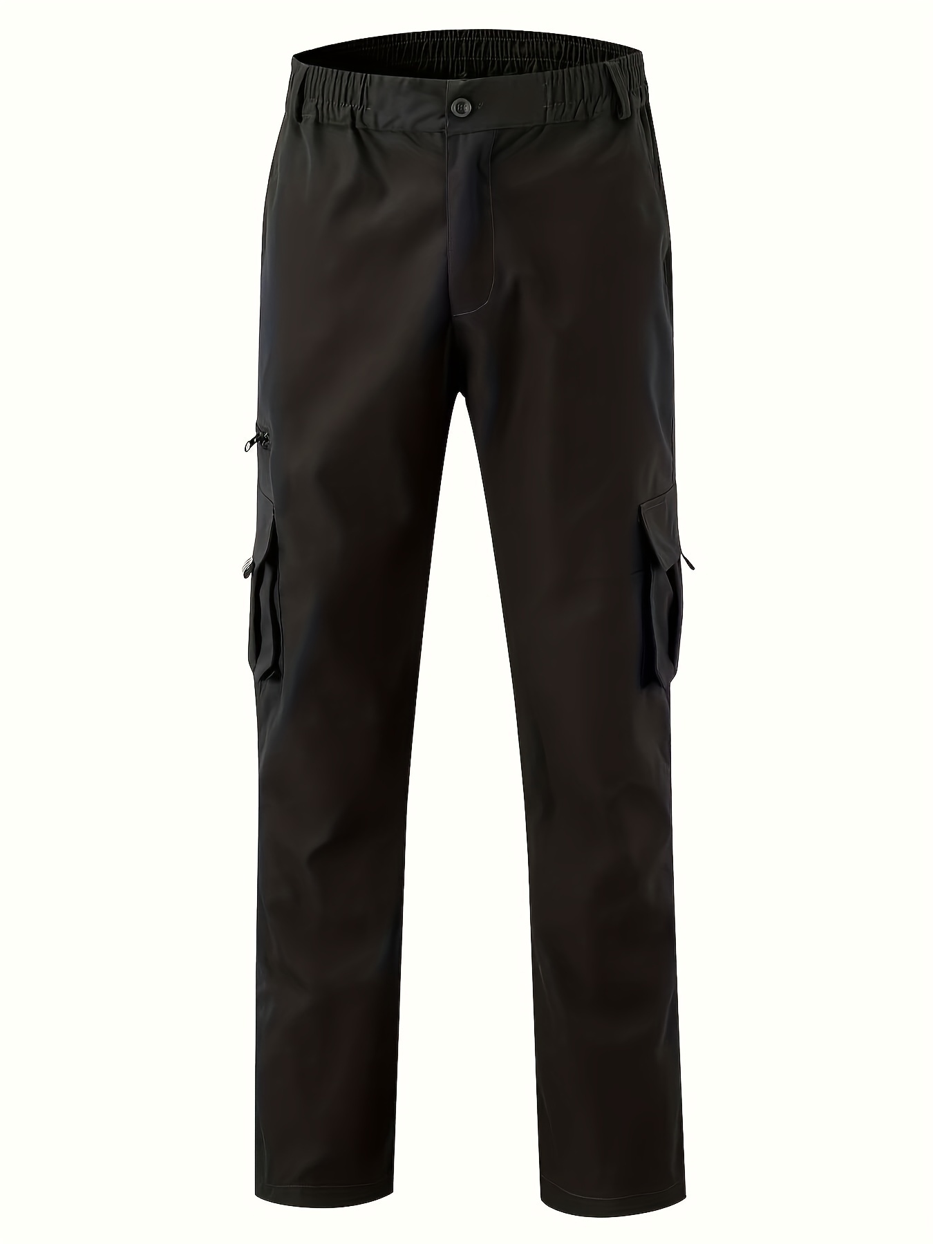 Men's Cargo Pants Casual Loose Fit Straight Leg Pants With Flap Pockets