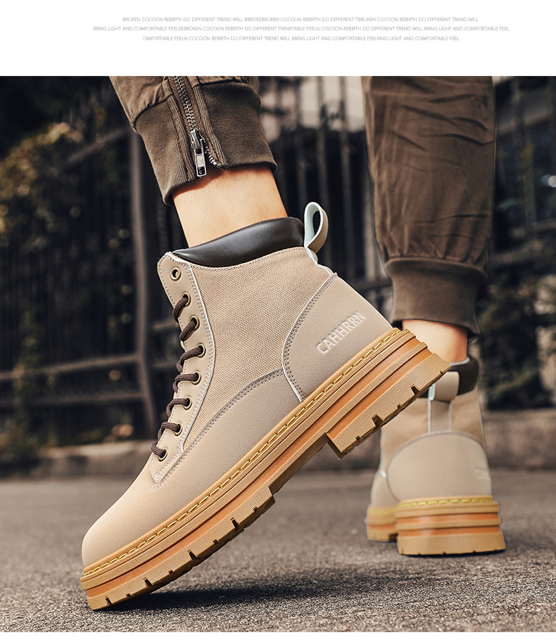 High-Top Platform Men's Martin Boots