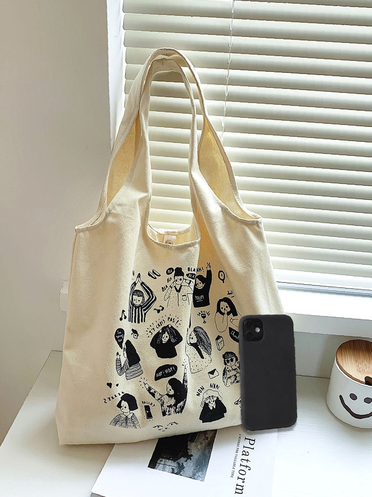 Maxct - Figure Graphic Tote Bag  - Women Tote Bags