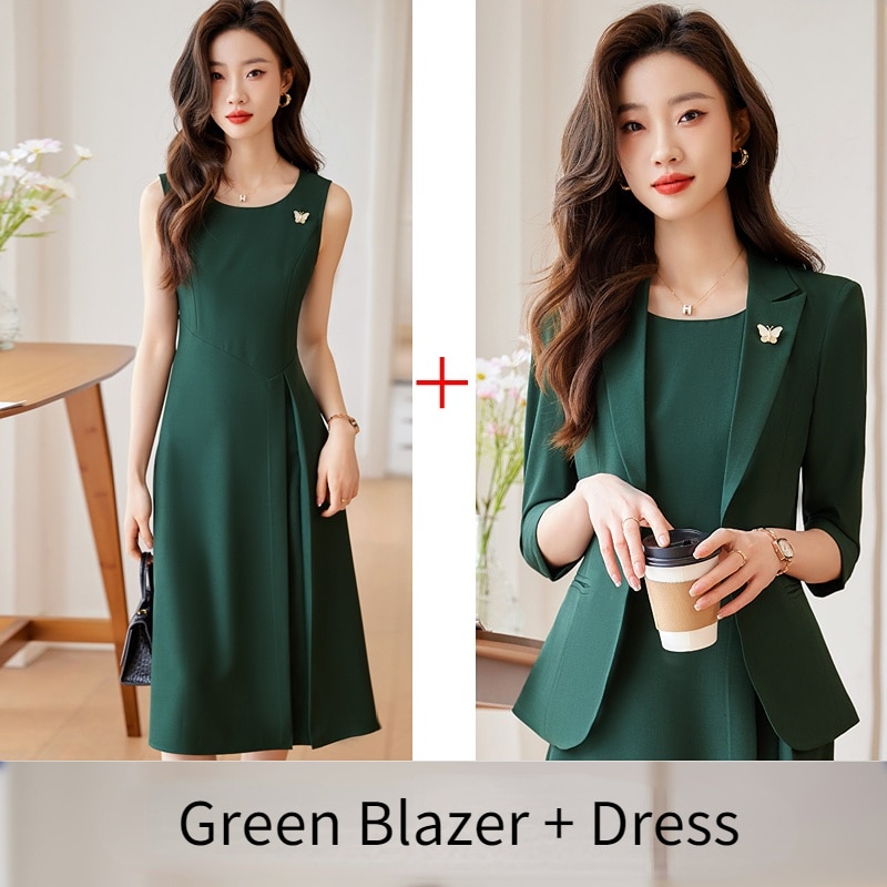 Maxct Professional Women Suit Fashionable Minimalist Style to Show the Workplace Style Dress with Blazer New in Matching Sets