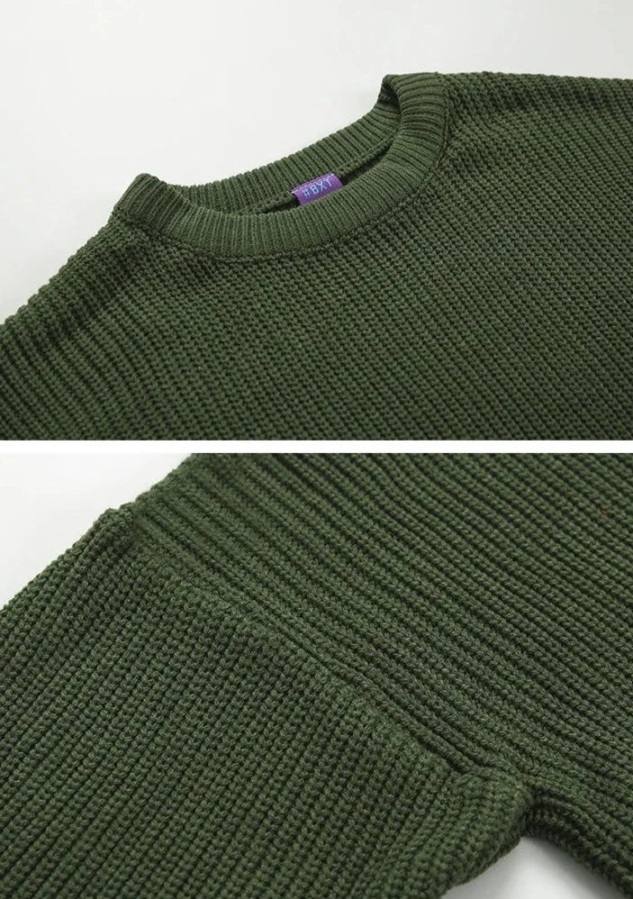 Maxct Autumn Rib Knit Sweater