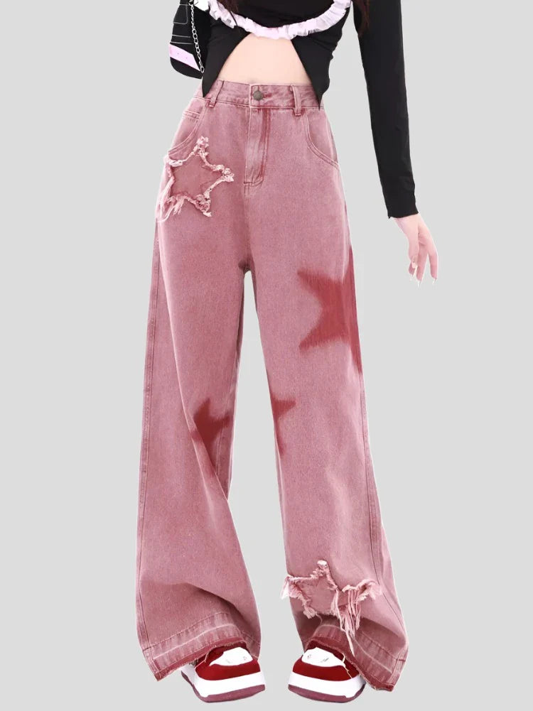 Flared Jeans Thin Retro Mopping Pants Maxct