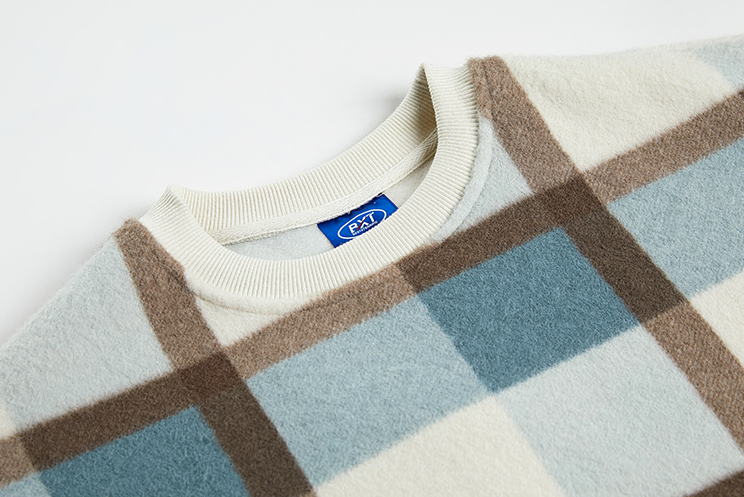 Maxct 3472 Woolen Knitted Plaid Sweater