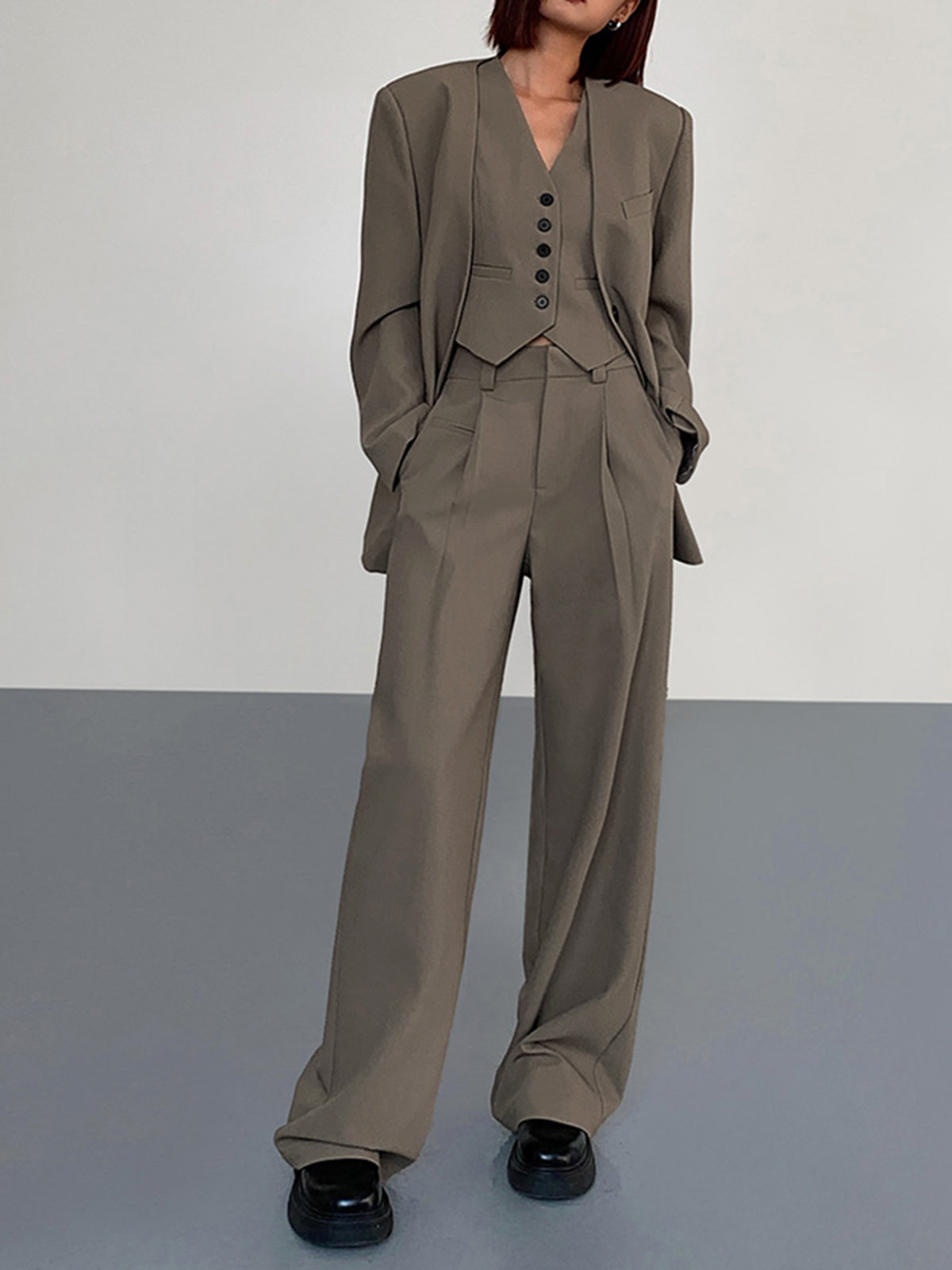 Maxct Business Casual Pleat Dress Pants