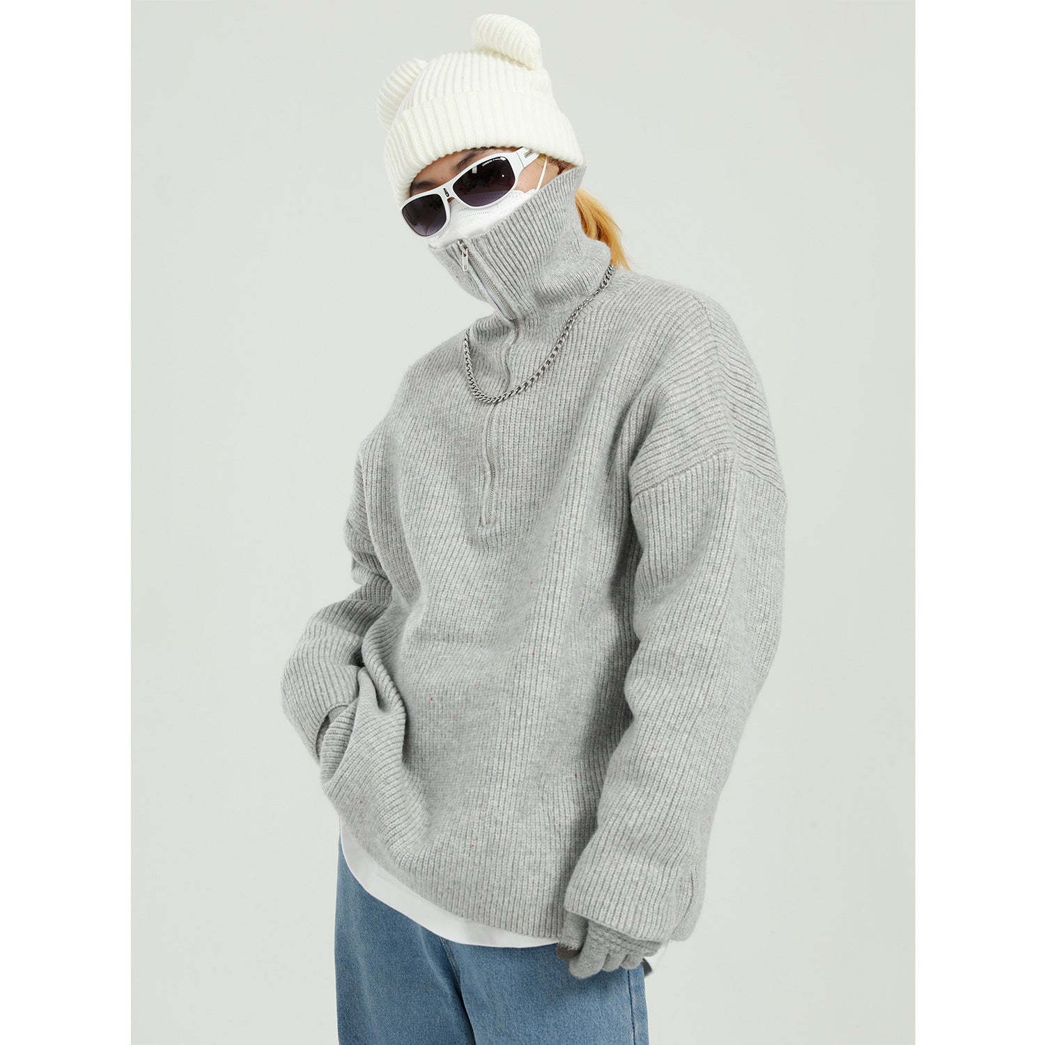 Maxct Kami No.7335 Half Zip Sweater