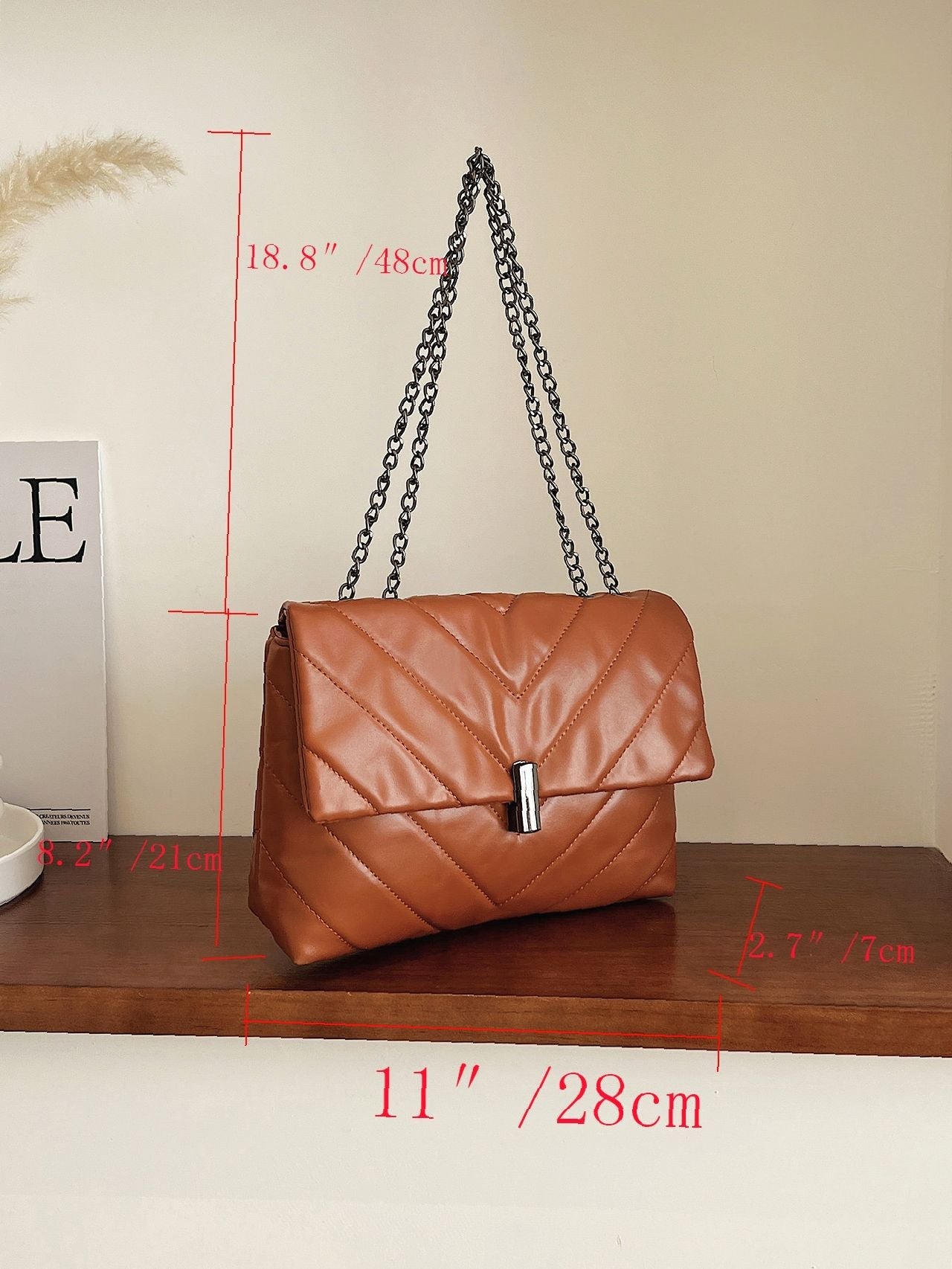 Maxct - Chevron Chain Tote Bag  - Women Tote Bags