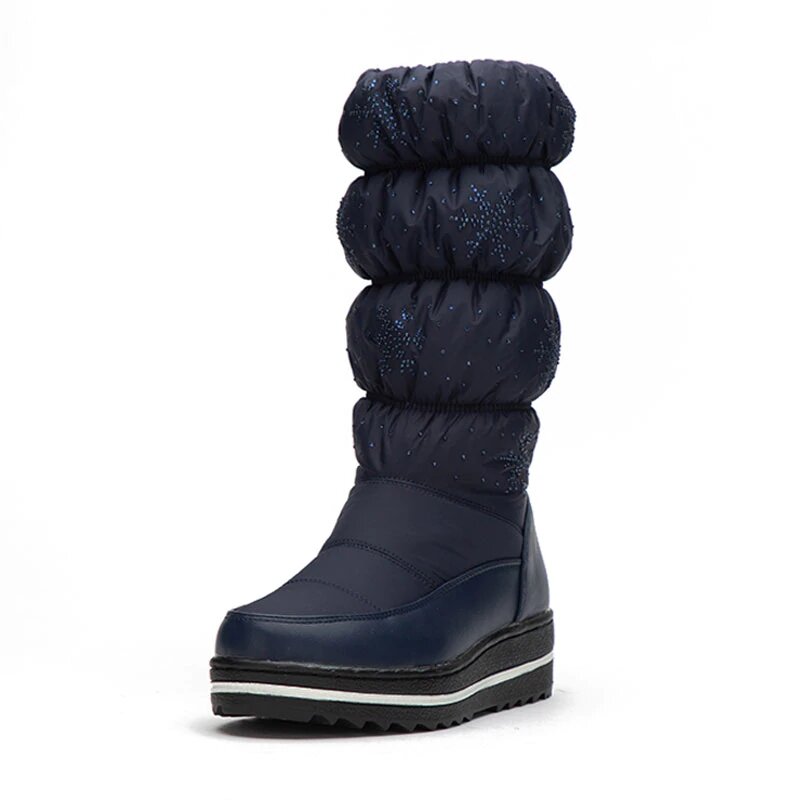 Thick Mid-Calf Snow Boots With Velvet Lining Maxct