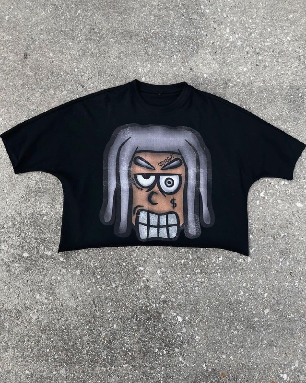 Y2K Fashion Clothes Harajuku Cartoon Character Graphic Printed T Shirt Casual Drop Sleeves Cotton Oversized T Shirt Mens Womens 1017