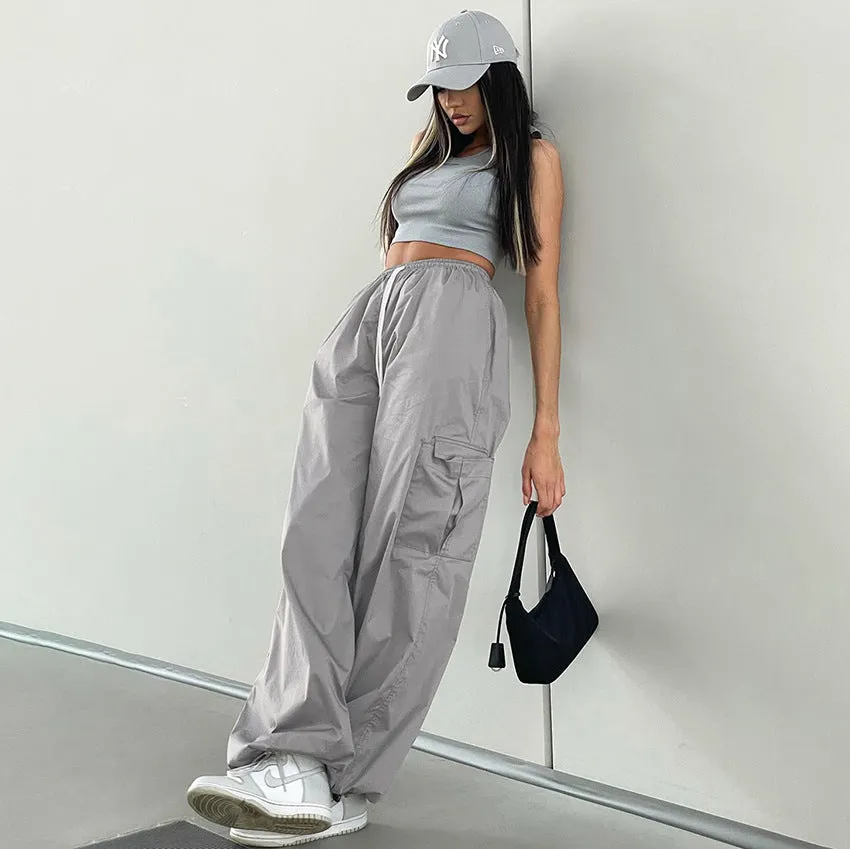 Maxct Vintage Oversized Parachute Cargo Pants