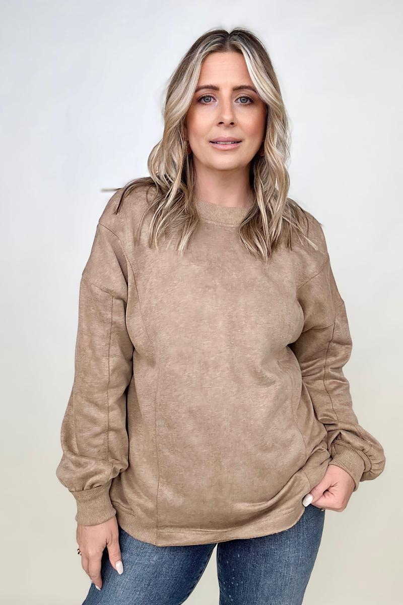 Maxct &Twist Detail Reversible Oversized Sweatshirt With Pockets