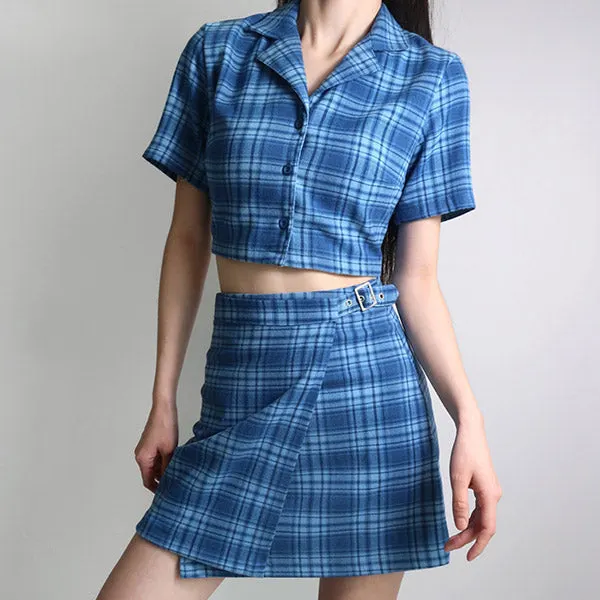Sweet Dress Code Plaid Skirt Maxct