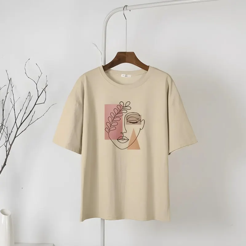 Maxct &Woman Face Minimal Tee