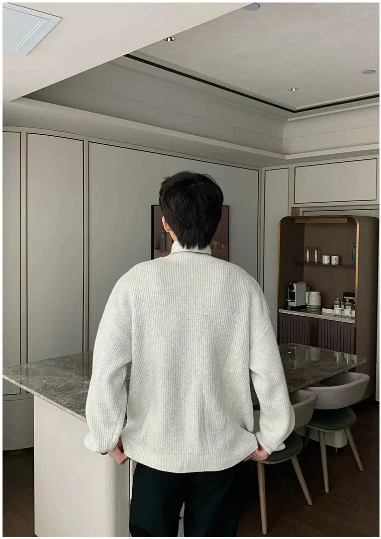 Maxct Pleated Turtleneck Bottoming Sweater