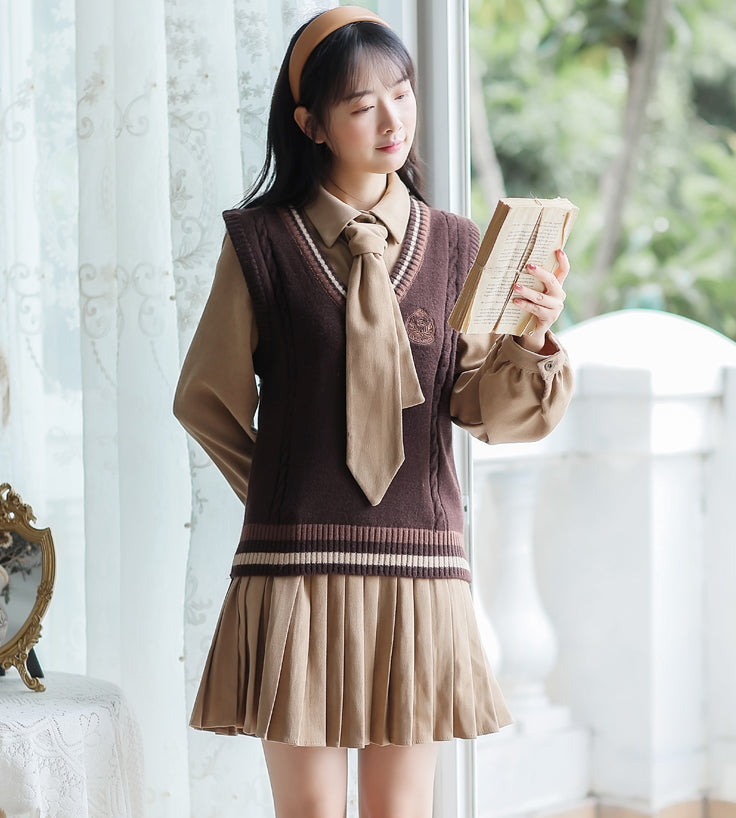 Prep School Vest & Dress Set Maxct