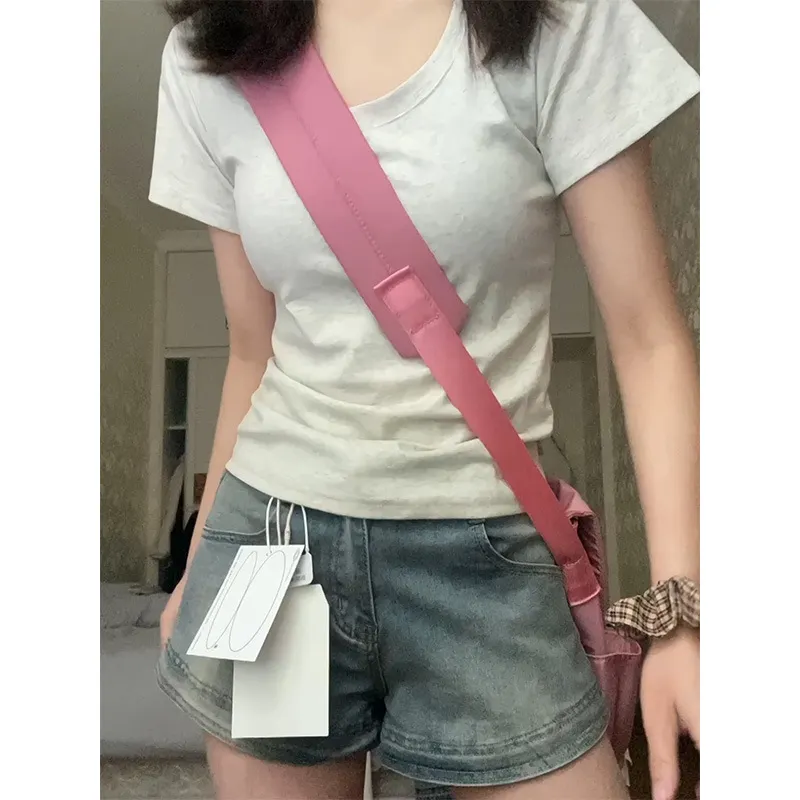 Maxct Shoulder T-Shirt Women's Spring and Autumn Outer Wearing Tight Waist Slim-Fit Pure Cotton Winter Inner Base Shirt New Long Sleeve Top