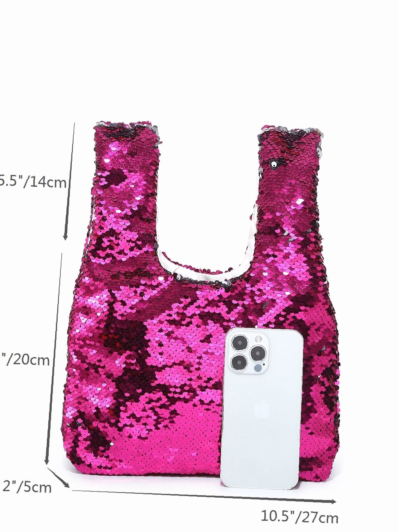 Maxct - Sequin Decor Top Handle Bag  - Women Tote Bags