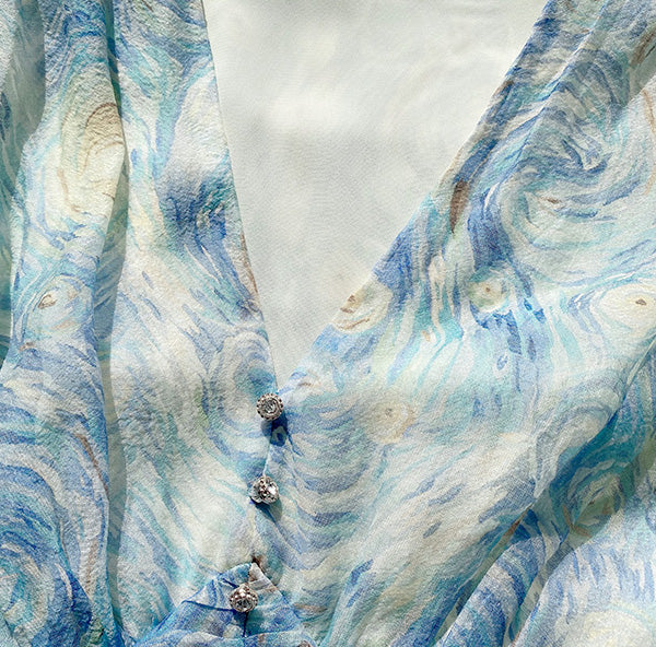 Starry Nights Ruffle Maxi Dress Maxct