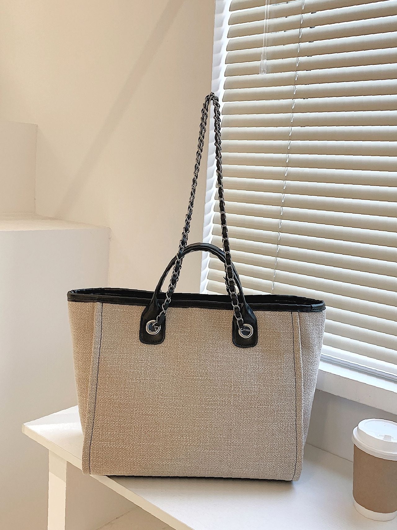 Maxct - Minimalist Chain Top Handle Bag  - Women Tote Bags