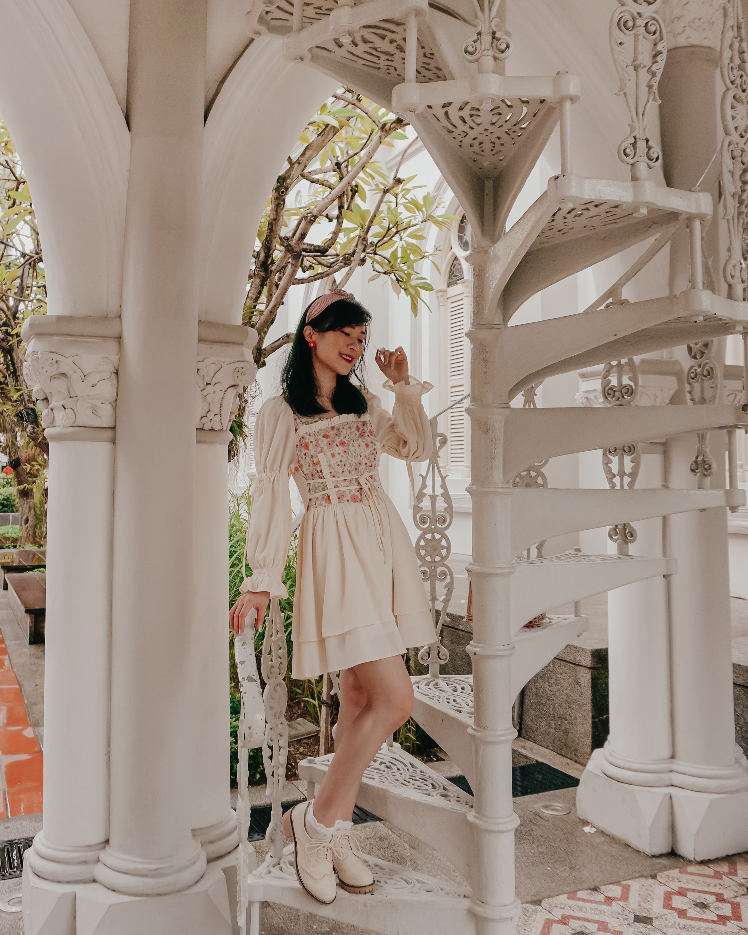 Florals In Bloom Ruffle Dress Maxct