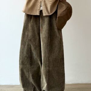 EVER Washed Corduroy Casual Pants Maxct