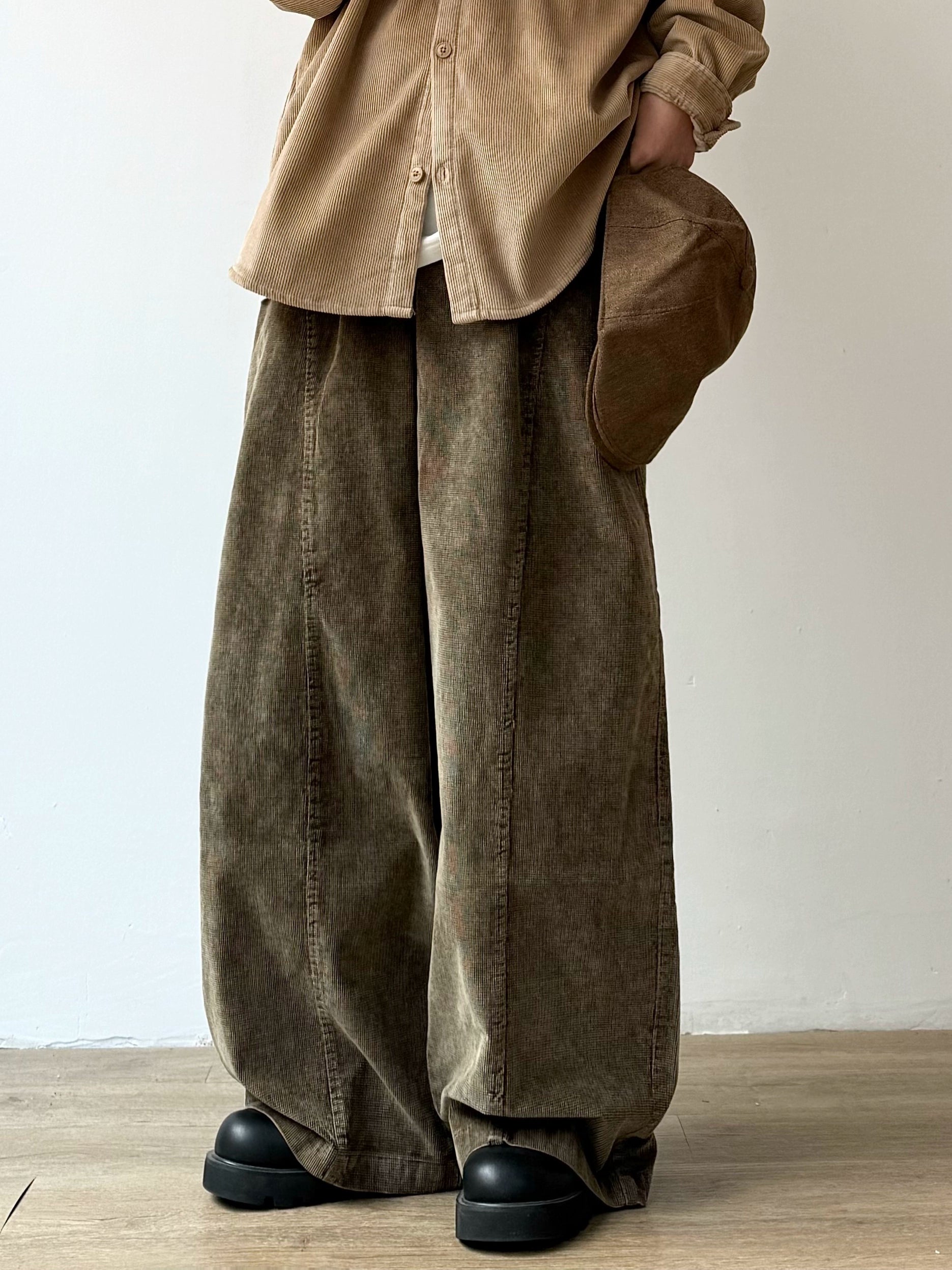 EVER Washed Corduroy Casual Pants Maxct