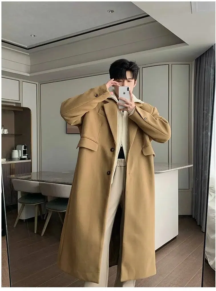 Maxct Mid-length Woolen Trench Coat