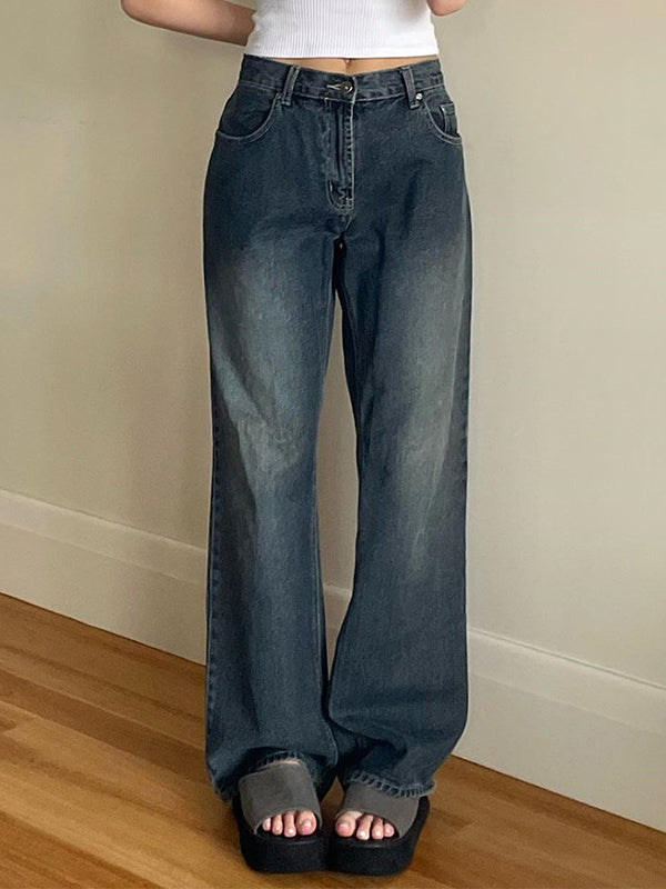 Vintage Blue Wash Boyfriend Jeans Maxct
