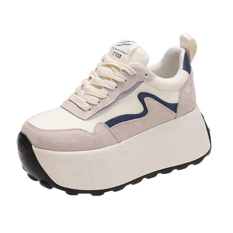 Thick Bottom Platform Sneakers for Women Footwear Trainer Maxct