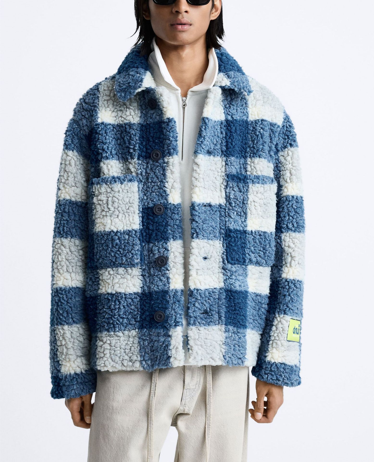 &NEW DNWR Luxe Blue Plaid Coat