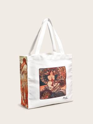 Newspaper Pattern Tote bag - Women Tote Bags