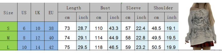 Mall Goth 2000s Retro Pullovers Tops Vintage Graphics Y2K Loose T Shirt Chic Aesthetic Autumn Long Sleeve Tees Grunge Streetwear