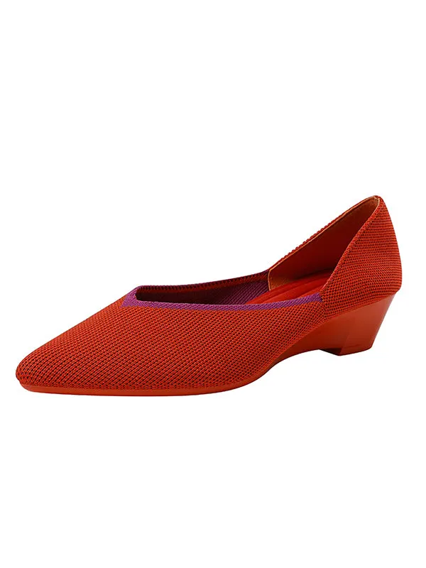 Urban Woven Multi-Color Casual Low Heels Shoes Maxct