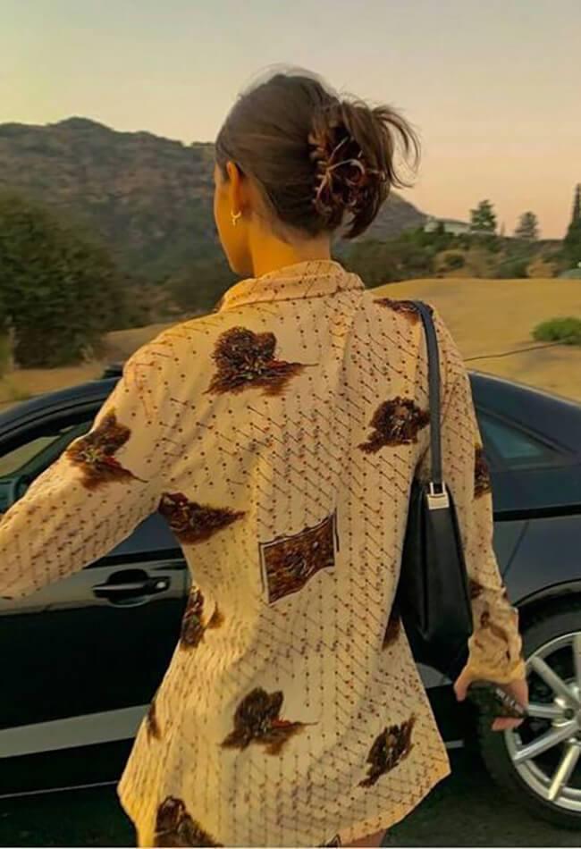 Maxct Printed Long Sleeve Blouse