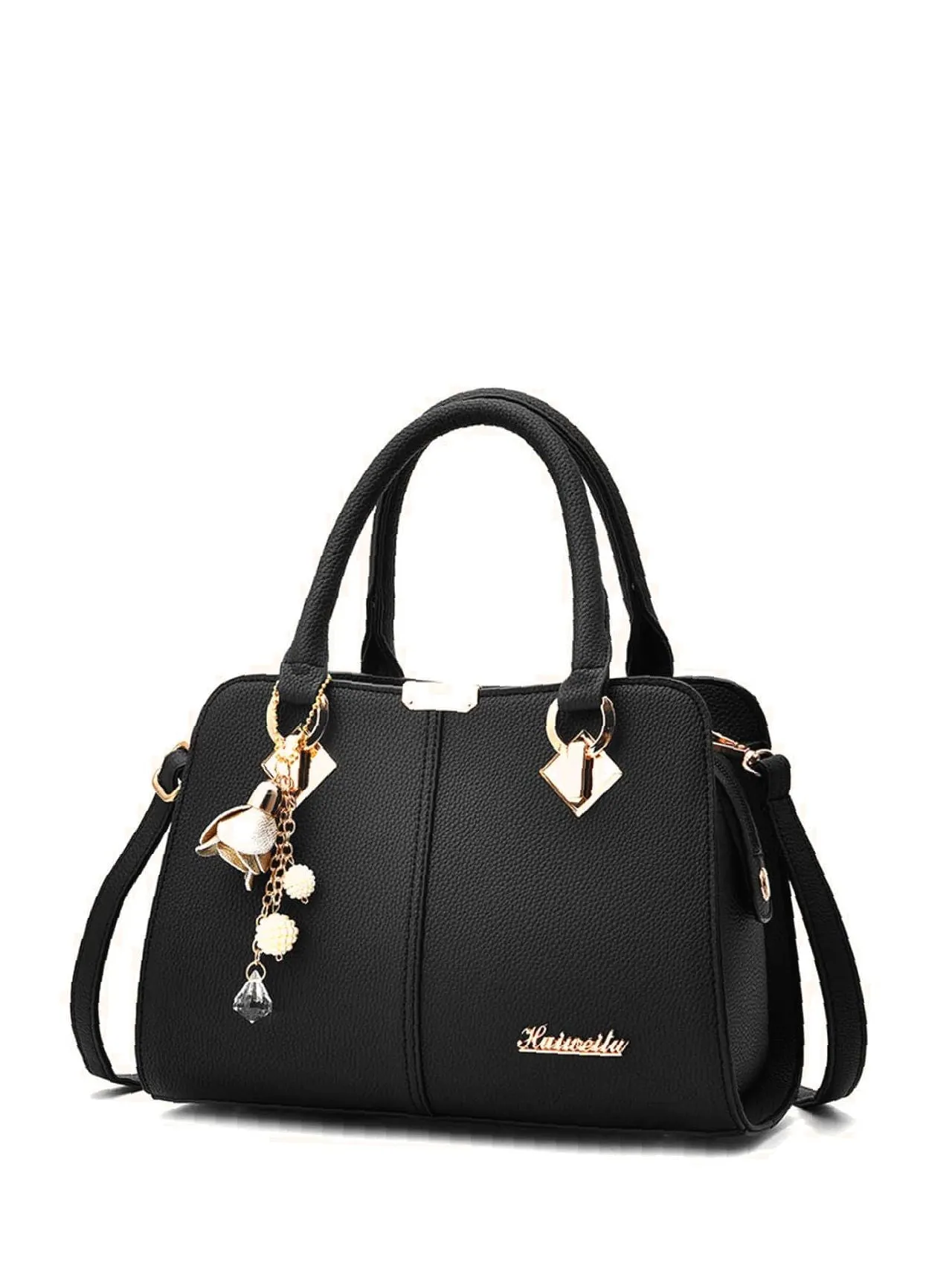 Maxct - Metal Letter Decor Tote Bag  - Women Tote Bags