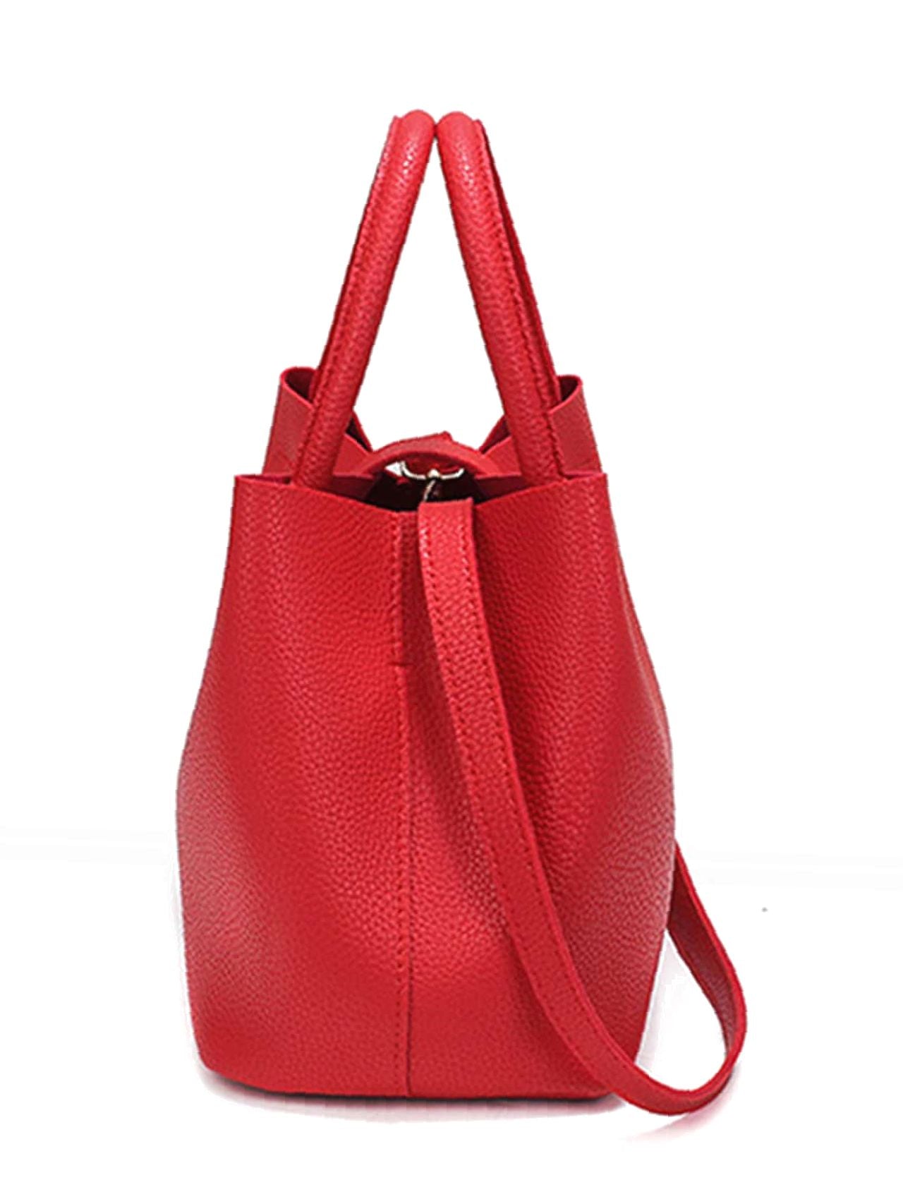 Maxct - Twist Lock Top Handle Bucket Bag  - Women Tote Bags
