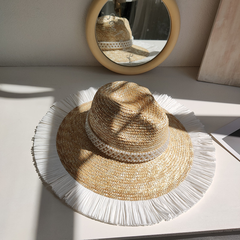Sun Hat Fashion Wind Straw Women's Burrs Straw Hat