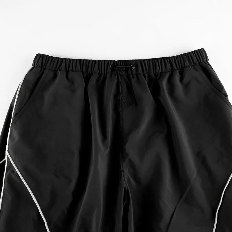 Maxct Piping Detail Size Friendly Parachute Cargo Pants