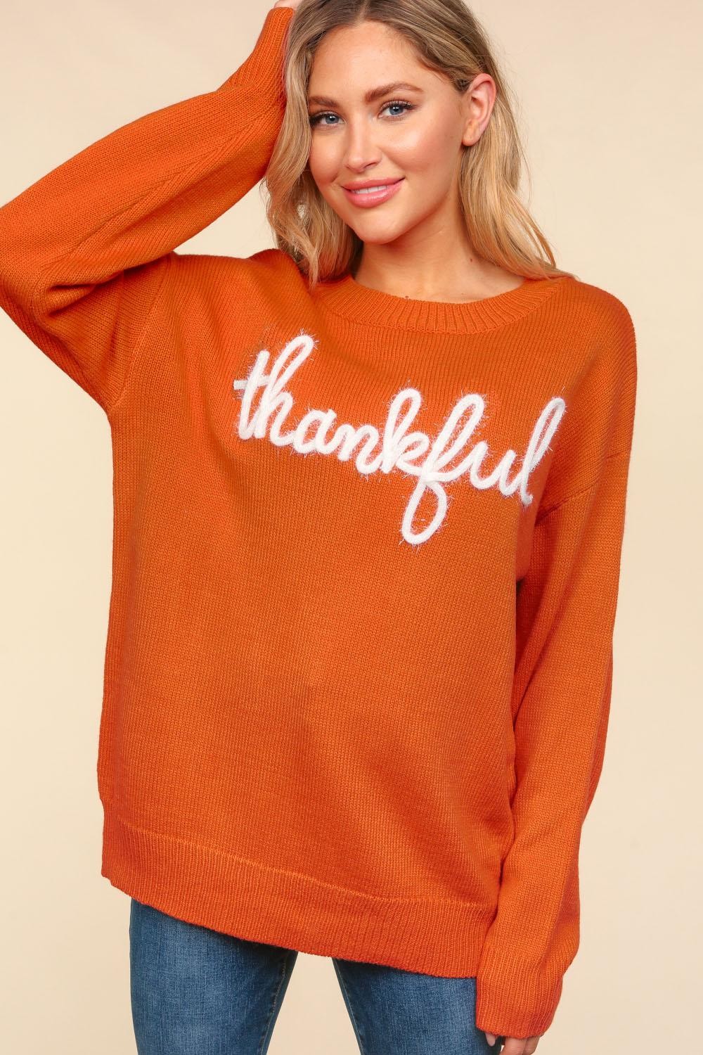 Maxct &Haptics Full Size Metallic Glitter Embroidery Sweater