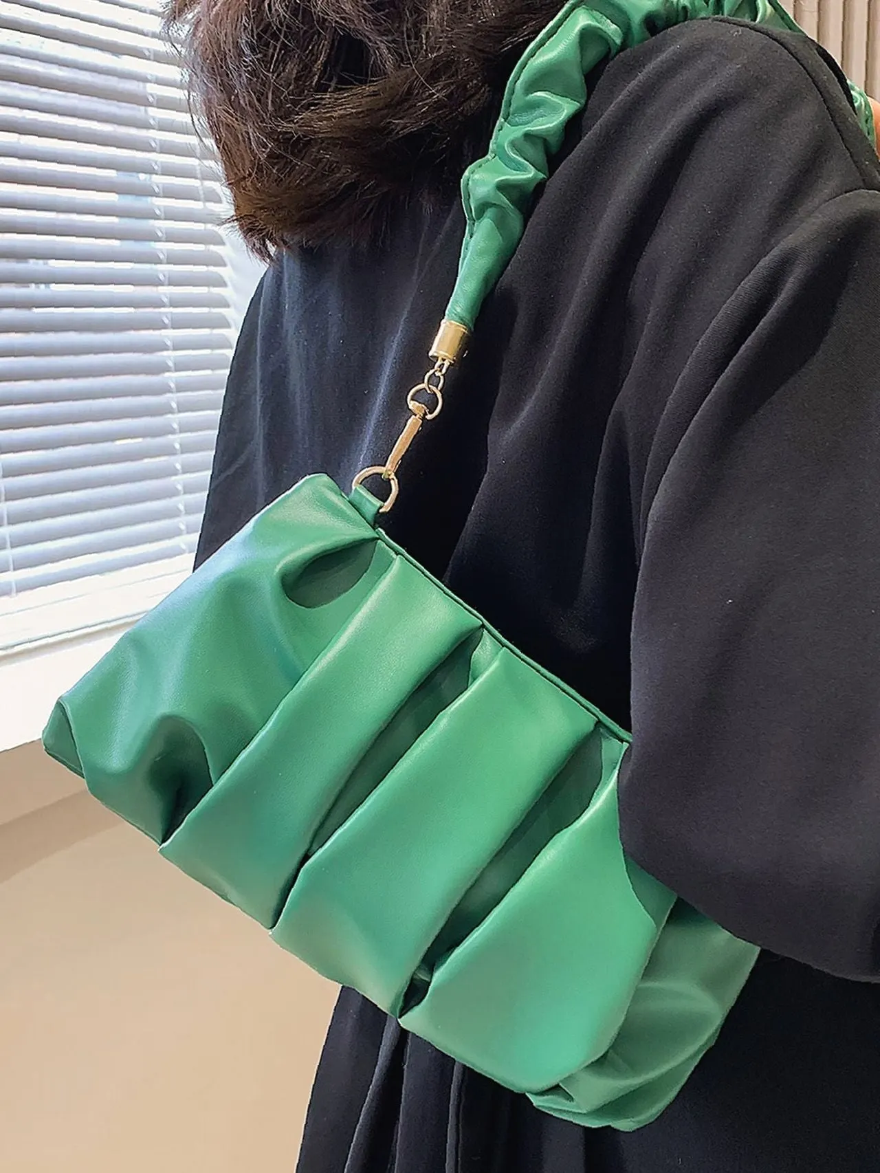 Bag For Love - Minimalist Ruched Bag  - Women Maxct Bags