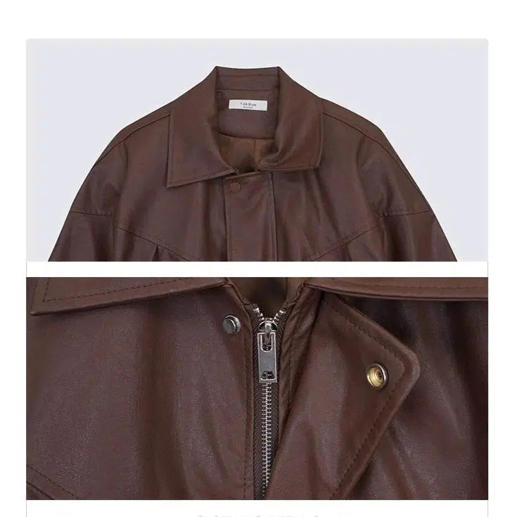 Maxct Retro Motorcycle Leather Jacket